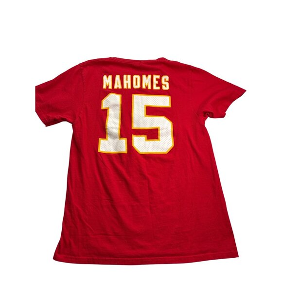 NFL Kansas City Chiefs Patrick Mahomes 15 Men Tee T-Shirt S Red White Yellow - Picture 3 of 6